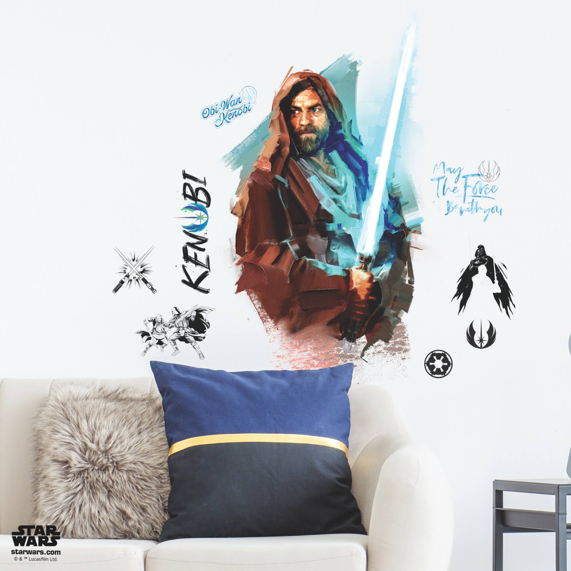 RoomMates Obi Wan Kenobi Painted Peel & Stick Giant Wall Decals